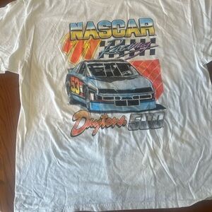 NASCAR White Graphic Tee #53 men’s XL tee shirt
